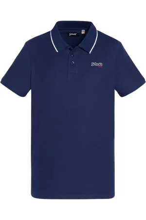 Schott NYC Top, Herre, Blå, S, Bomuld, Bomuld Polo Skjorte Paul