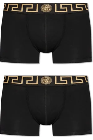 VERSACE Undertøj, Herre, Sort, 2XL, Bomuld, To-pack boxershorts med logo