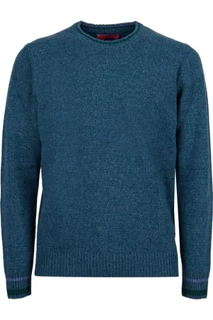 Gallo Strik, Herre, Grøn, M, Uld, Grøn Crew-Neck Sweater & Korte Sokker