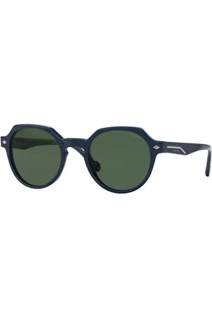 vogue Tilbehør, Herre, Blå, 48 MM, Tyl, Stylish Solbriller in Dark /Green