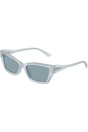 Jimmy Choo Tilbehør, unisex, Blå, 55 MM, Blå Ramme Blå Himmel Linser Solbriller