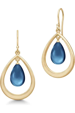 Julie Sandlau Tilbehør, Dame, Blå, ONE SIZE, Sapphire Dråbe Øreringe