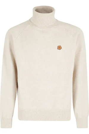 Kenzo Strik, Herre, , S, Uld, Boke Flower Turtleneck Sweater