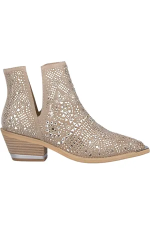 Alma en Pena Sko, Dame, Brun, 37 EU, Læder, Glitter Bootie med spids tå
