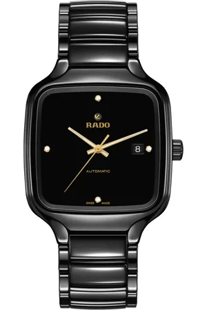 Rado Tilbehør, Dame, Sort, ONE SIZE, True Square Automatic Diamonds
