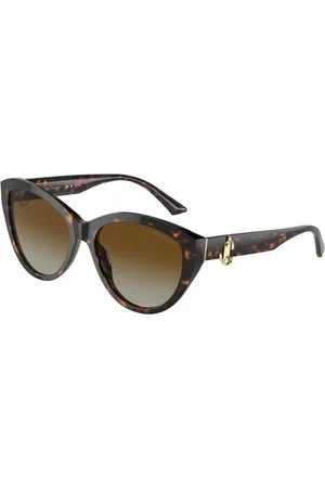 Jimmy Choo Tilbehør, unisex, Brun, 55 MM, Polariserede brune gradient solbriller