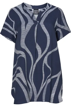 Pont Neuf Bluser & Skjorter, Dame, Blå, XS, Navy Bloom Sia Tunika Kjole
