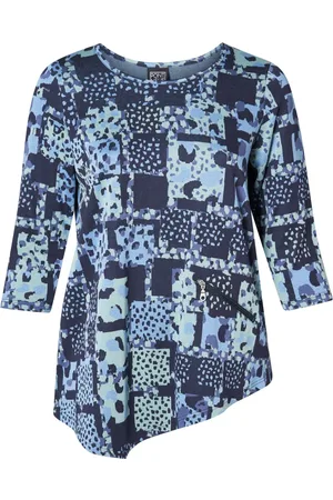 Pont Neuf Bluser & Skjorter, Dame, Flerfarvet, L, Polyester, Rosalina Soft Green Tunika Top
