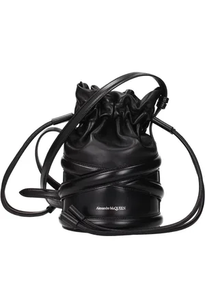 Alexander McQueen Taske, Dame, Sort, ONE SIZE, Læder, Sort Læder Crossbody Taske