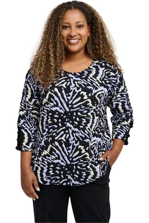 Pont Neuf Bluser & Skjorter, Dame, Flerfarvet, S, Tyl, Melly Ice Blue Bluse Straight Style