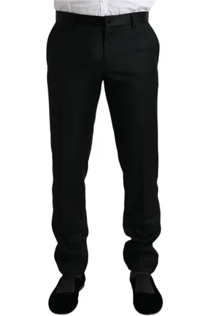 Dolce & Gabbana Bukser, Herre, Sort, L, Polyester, Straight Bukser