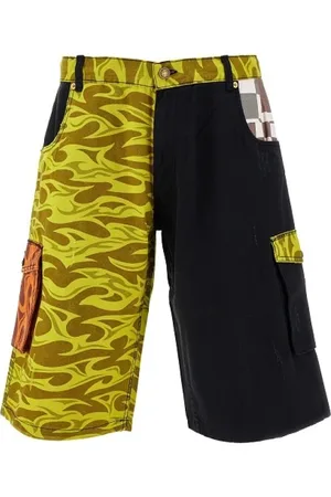 ERL Shorts, Herre, Flerfarvet, M, Bomuld, Multifarvet Cargo Bermuda Shorts Blok Design