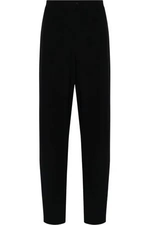 Giorgio Armani Bukser, Herre, Blå, M, Uld, Blå Navy Uldbukser Slim Fit