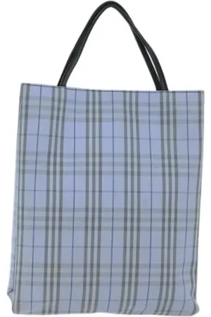 Burberry Pre-owned, Dame, Blå, ONE SIZE, Tyl, Pre-owned Canvas totes