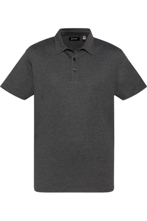 Schott NYC Top, Herre, Grå, S, Bomuld, Bomuld Jersey Polo - Peter