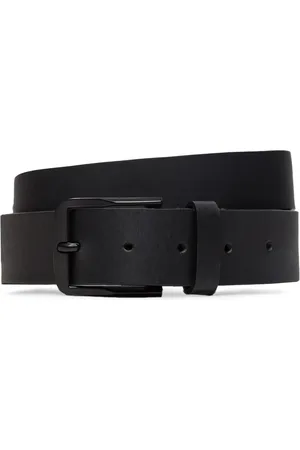 Calvin Klein Tilbehør, Herre, Sort, 105 CM, Læder, Klassisk Læderbælte Efterår/Vinter Kollektion