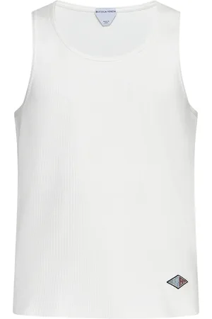 Bottega Veneta Top, Herre, Hvid, M, Uld, Stilfuld Top
