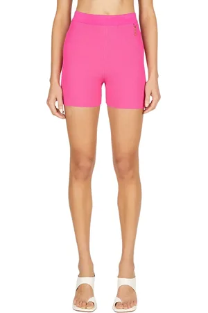 Jacquemus Shorts, Dame, Lyserød, XS, Polyester, Ribstrikkede Shorts