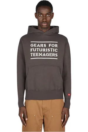 HUMAN MADE Sweathshirts & Hoodies, Herre, Sort, M, Bomuld, Tekst Print Hættetrøje