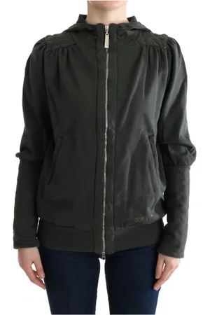 Exte Sweathshirts & Hoodies, Dame, Grå, XS, Bomuld, Grå Full Zipper Sweater