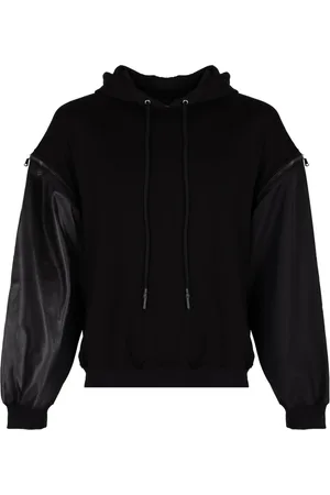 Les Hommes Sweathshirts & Hoodies, Herre, Sort, M, Uld, Hættetrøje