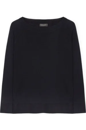 Elena Miro Strik, Dame, Blå, XL, Polyester, Viskose Pullover
