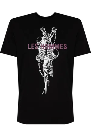 Les Hommes Top, Herre, Sort, 2XL, Klassisk Rund Hals T-Shirt