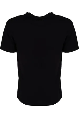 Les Hommes Top, Herre, Sort, XL, Elegant Rund Hals T-Shirt
