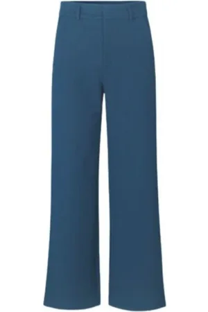 mbyM Bukser, Dame, Blå, S, Polyester, Orion Flare Leg Pants