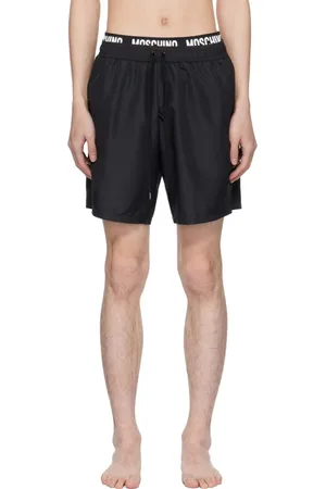 Moschino Badetøj, Herre, Sort, L, Uld, Sorte Badeshorts Regular Fit