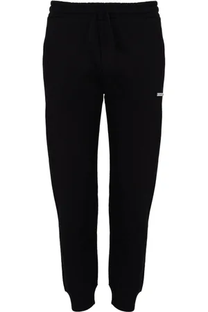Les Hommes Bukser, Herre, Sort, 2XL, Bomuld, Slim Fit Bukser