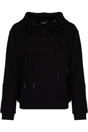 Les Hommes Sweathshirts & Hoodies, Herre, Sort, S, Uld, Hættetrøje