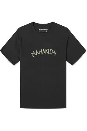 Maharishi Top, Herre, Sort, S, Bambus, Bambus T-shirt Sort Grafisk Print