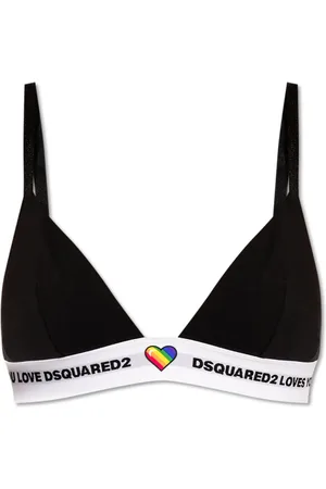 Dsquared2 Undertøj, Dame, Sort, 2XL, Bomuld, BH med logo