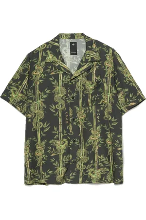 Maharishi Skjorte, Herre, Flerfarvet, M, Bambus, Dragon Bamboo Camp Collar Shirt