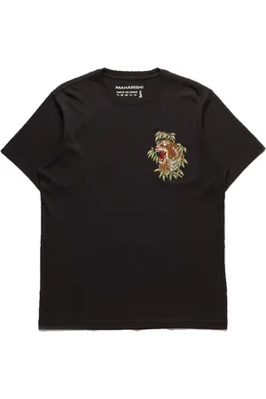 Maharishi Top, Herre, Sort, S, Bambus, Bambus Tiger Tee Sort