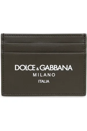 Dolce & Gabbana Tilbehør, Herre, Grå, ONE SIZE, Læder, Kortholder