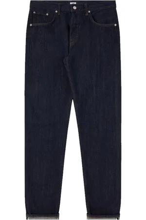 Edwin Jeans, Herre, Blå, W34 L32, Bomuld, Slim Tapered Blå Rinsed Jeans
