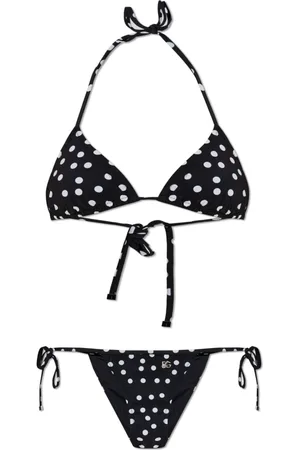Dolce & Gabbana Badetøj, Dame, Sort, 2XS, Nylon, To-delt badedragt