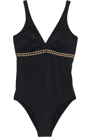 Oltre Badetøj, Dame, Sort, M, Polyester, Ethnisk Broderet Badedragt