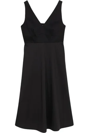 Oltre Kjole, Dame, Sort, M, Bomuld, Midi Kjole i Jersey og Poplin