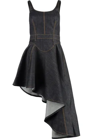 Alexander McQueen Kjole, Dame, Blå, XS, Moderne Kjole til Kvinder