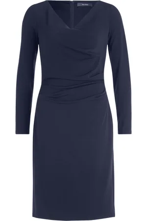 Vera Mont Kjole, Dame, Blå, 3XL, V-hals Cocktailkjole