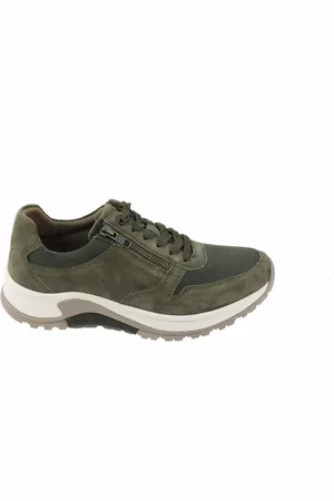 Gabor Sko, Herre, Grøn, 40 EU, Suede, Grøn Walking Sneaker - Rollingsoft Teknologi
