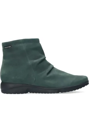 Mephisto Sko, Dame, Grøn, 42 EU, Grøn ankelstøvle med lynlås