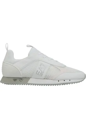 EA7 Sko, Herre, Hvid, 44 EU, Uld, Stilfulde hvide sneakers