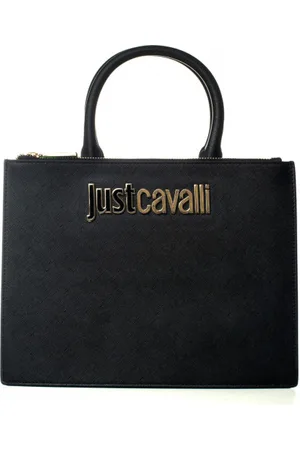 Roberto Cavalli Taske, Dame, Sort, ONE SIZE, Uld, Sort Læder Skuldertaske