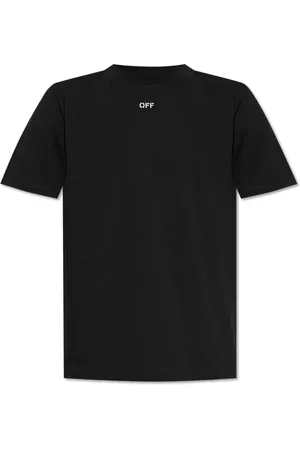 OFF-WHITE Top, Herre, Sort, XS, Bomuld, T-shirt med logo