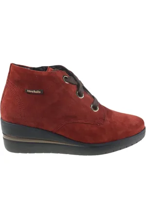 Mephisto Sko, Dame, Rød, 37 1/2 EU, Uld, Peryne Damestøvle Bred Pasform