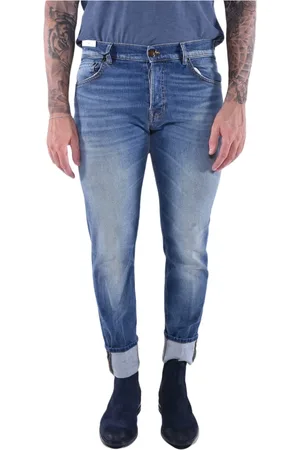 PT Torino Jeans, Herre, Blå, W34, Bomuld, Vintage Bomuld Skinny Jeans